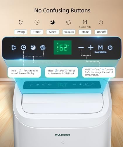 ZAFRO 12000 BTU Portable AC Unit for Bedroom 1