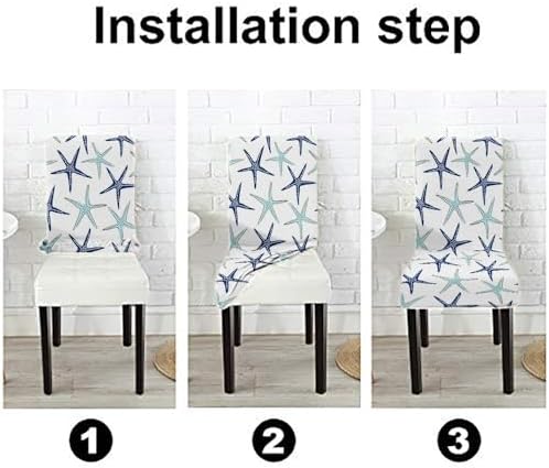 Mrcrypos Elastic Chair Cover Set of 4 for Dining Chairs