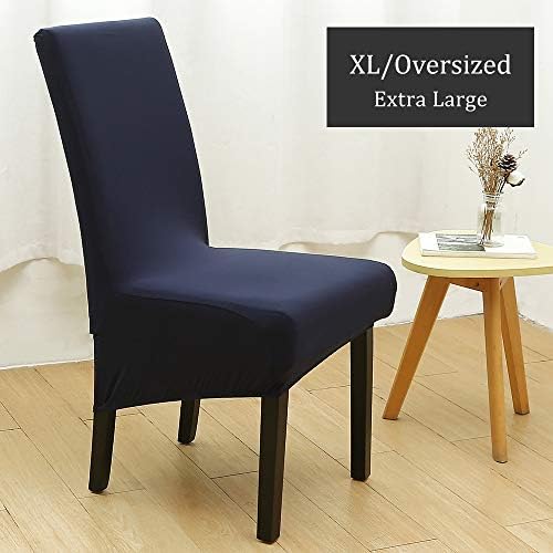 Stretch Dining Chair Slipcovers Navy 4 Pack