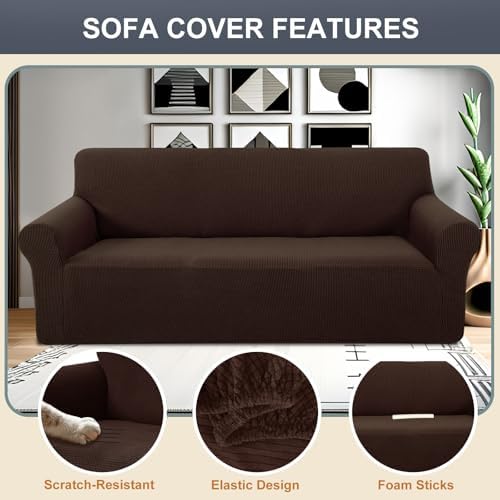 Luxshare Home Stretch Couch Cover for XL Oversized Sofa