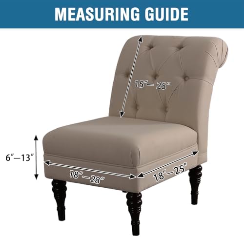 HVERSAILTEX Velvet Armless Chair Cover Peacock Blue