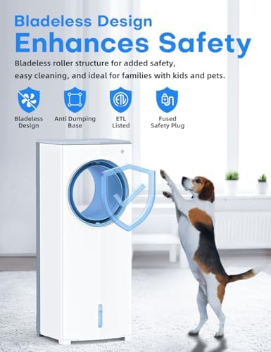 MYICY 32 Inch Bladeless Evaporative Air Cooler