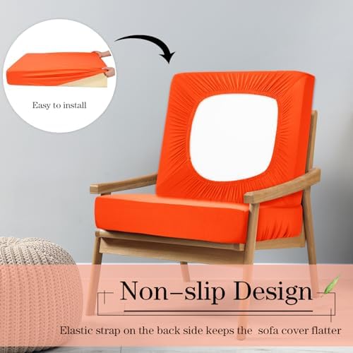 Newwiee Set of 4 Stretch Waterproof Sofa Cushion Covers