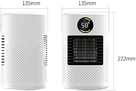 EXCEI Ceramic Electric Fan Heater with 3 Heat Settings