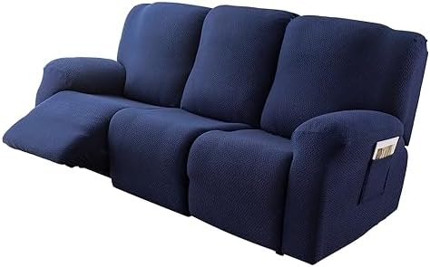 Genina Recliner Slipcover for 3 Seat Washable Jacquard Furniture Protector