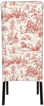 GeRRit Red French Country Toile Dining Chair Covers