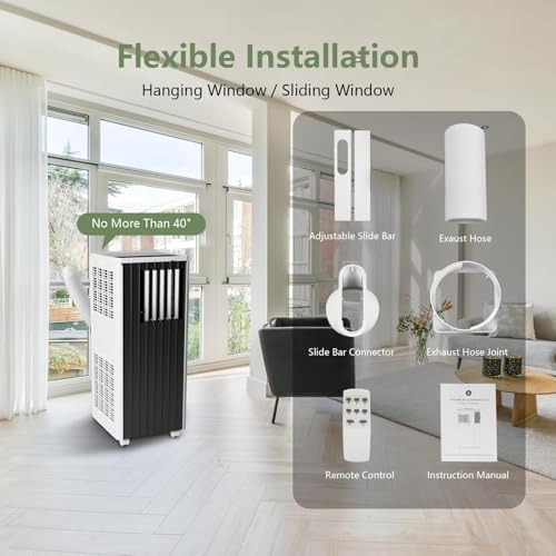 GAOMON Portable 8000 BTU AC for 350 SqFt Rooms