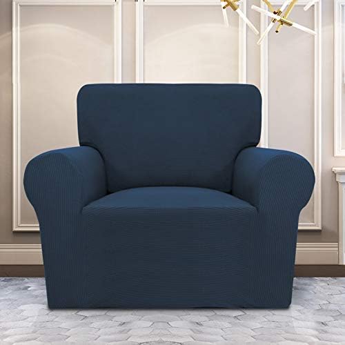 PureFit Stretch Chair Slipcover Dark Blue
