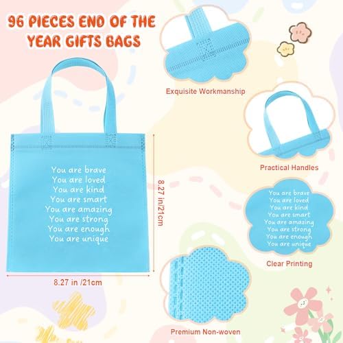 Coume 96 Sets Reusable Gift Tote Bags for School Supplies