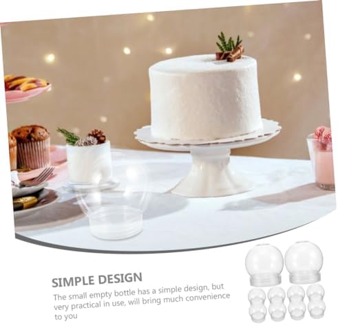 ABOOFAN 10pcs DIY Plastic Candy Bottle with Screw Cap