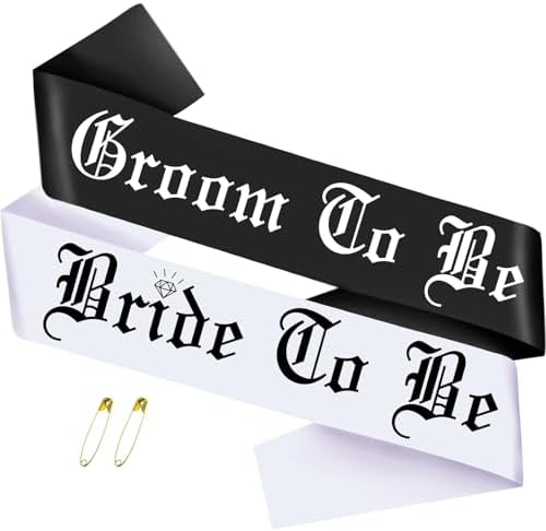 Bride to Be Sash and Groom to Be Sash Set