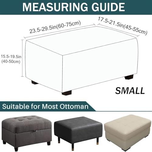 Waterproof PU Stool Cover for Rectangular Ottoman