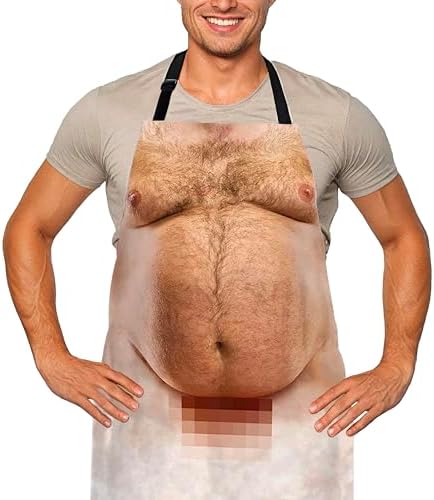 Funny Men Belly Apron for Christmas Prank