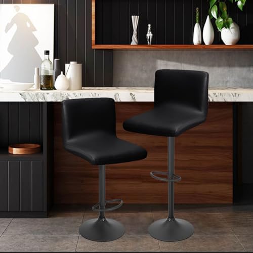 Waterproof Bar Stool Cover Set of 4 Black for Kitchen