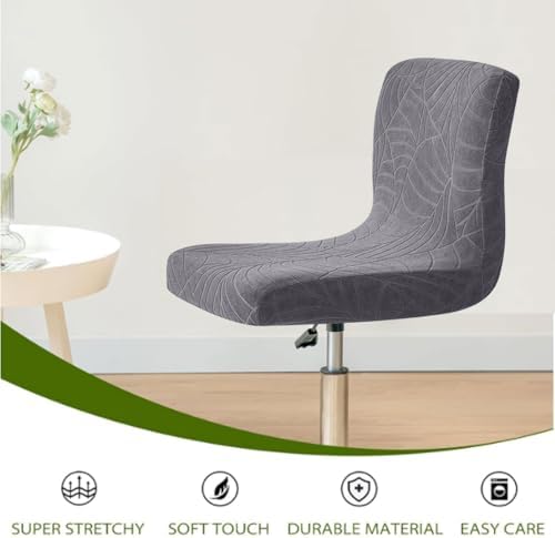 Dark Gray Bar Stool Covers 4 Pack for Counter Height Stools