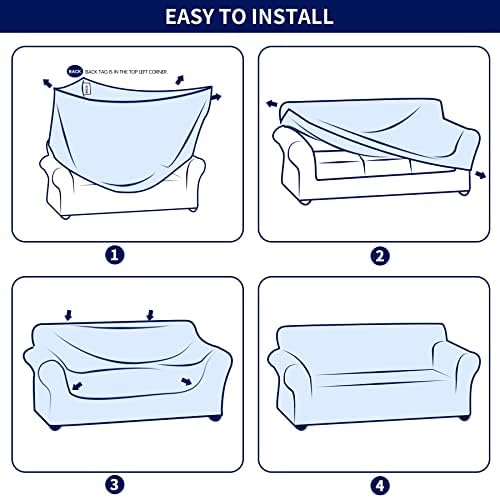 SUBRTEX Stretch Sofa Slipcover 2 Piece 3 Seater Cover