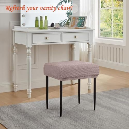 Levoberg Rectangular Bar Stool Covers Set of 2 Taupe