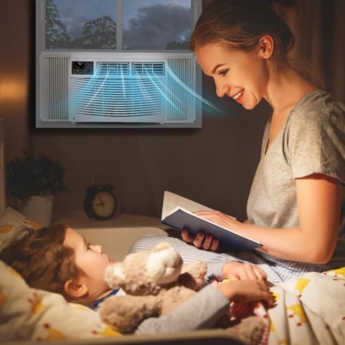 8000 Btu Window Air Conditioner Quiet Operation 350 Sq Ft