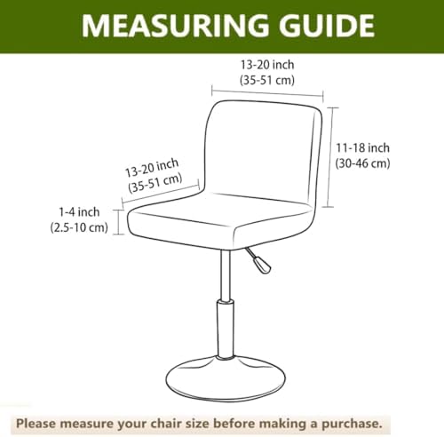 Dark Gray Bar Stool Covers 4 Pack for Counter Height Stools
