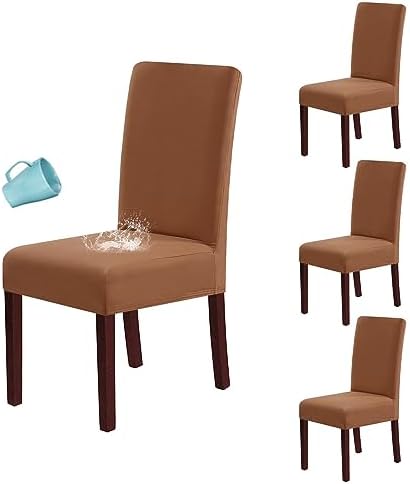 HVERSAILTEX Waterproof Dining Chair Covers Set of 4