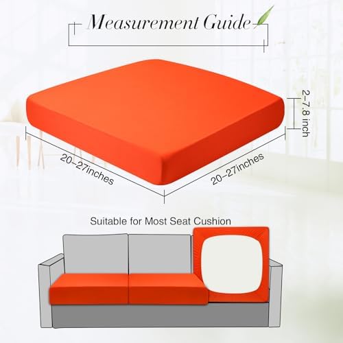 Newwiee Set of 4 Stretch Waterproof Sofa Cushion Covers