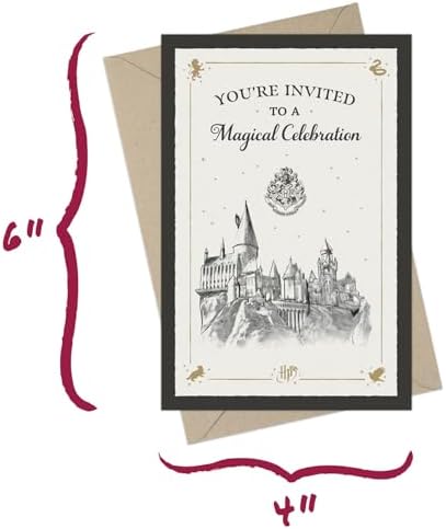 Harry Potter Hogwarts Castle Invitation Envelope Set