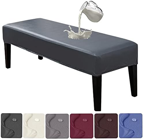 HFCNMY PU Dining Bench Cover Waterproof Stretchable
