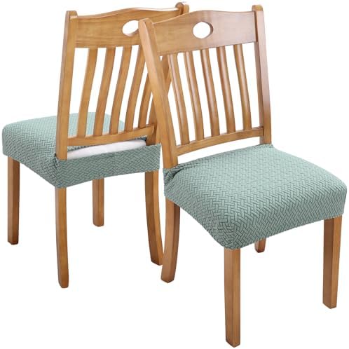 Stretch Waterproof Chair Seat Covers 4PCS for Dining Room and Bedroom