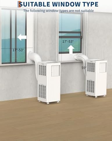 GAOMON 8000 BTU Portable Air Conditioner for 350 SqFt Rooms