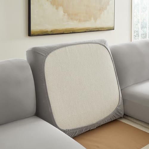 SureFit Hampstead Stretch Velvet Sectional Slipcover - Light Gray