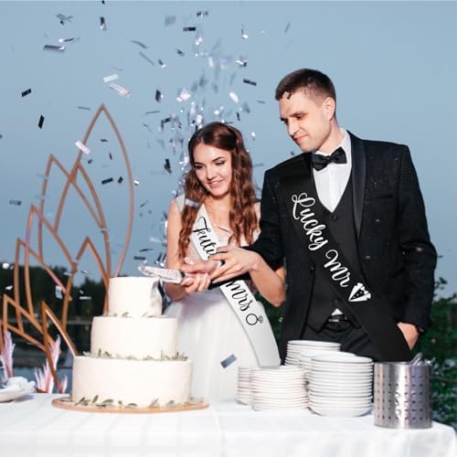 Future Mrs Lucky Mr Sash Kit - Bride to Be Groom to Be Sashes