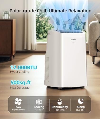 ZAFRO 12000 BTU Portable AC Unit for Bedroom 1