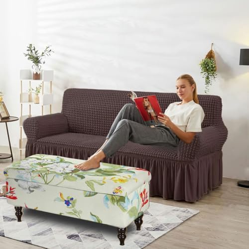 NEUORTBURG Rectangle Storage Ottoman Cover