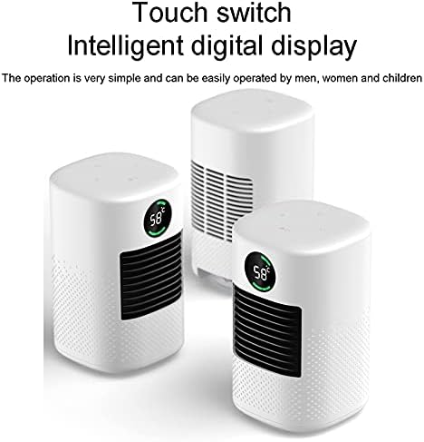 EXCEI Ceramic Electric Fan Heater with 3 Heat Settings