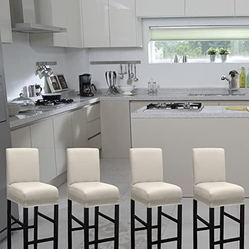 HFCNMY Stretch Waterproof Bar Stool Covers 4 Pack