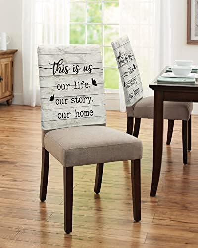 LiDU Farmhouse Butterfly Chair Covers Set of 4