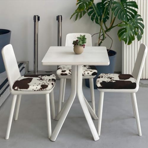 Granbey Cowhide Print Seat Covers Set of 2 Dining Chairs