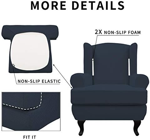 Easy-Going Stretch Wingback Sofa Slipcover 2-Piece Covers