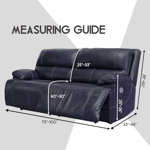 ULTICOR Extra Wide 75-100 Reclining 2 Seater Sofa Slipcover 1