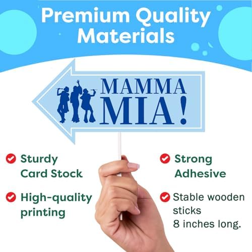 36pc Mamma Mia Bachelorette Party Photo Booth Props Set