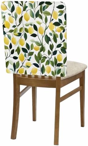 Summer Lemon Chair Back Covers Set of 6