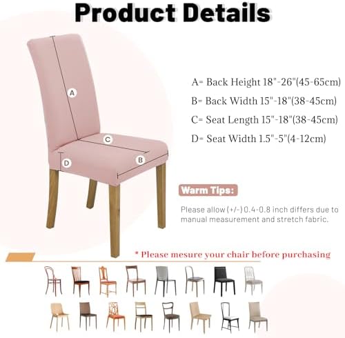 Stretch Chair Covers Set of 2 Royal Blue