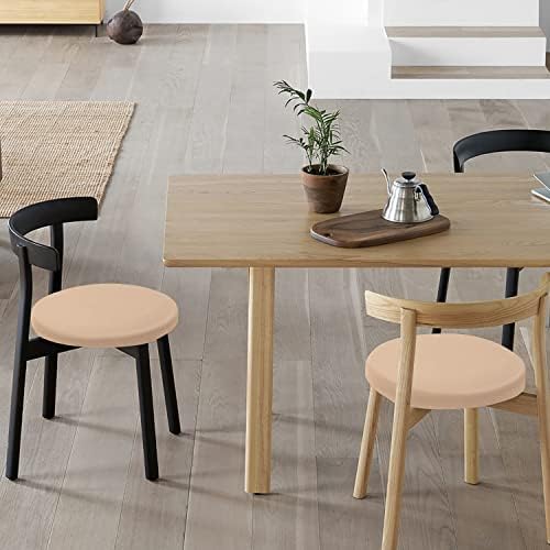 HFATMOS Round Bar Stool Covers 2 Pcs High Elastic Soft Easy to Clean