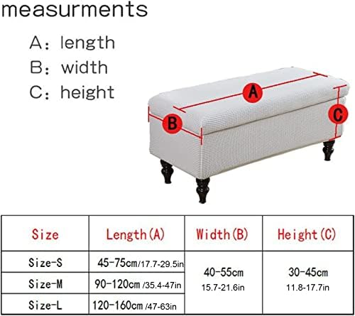 Velvet Storage Ottoman Cover for Footstool and Bench 1