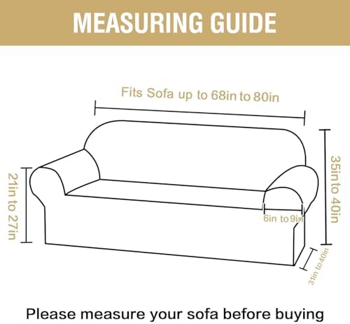HVERSAILTEX Stretch Sofa Cover with Waterproof Protection
