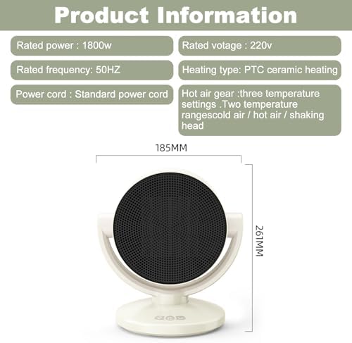 Maxmartt 2 In 1 Electric Space Heater Fan Combo 1200W