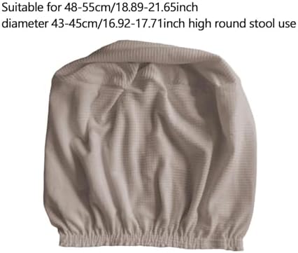Lightweight Stretch Ottoman Slipcover for Round Ottoman