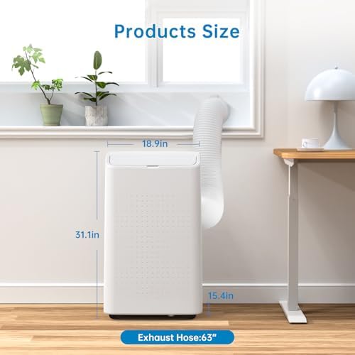14000 Btu Portable Air Conditioner with Fan and Dehumidifier