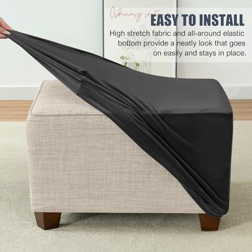 CONRUSER Stretch Ottoman Covers for Living Room Stools