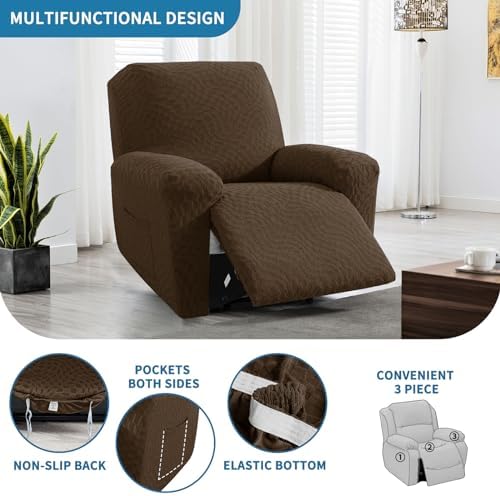 2025 Stretch Recliner Chair Covers 3-Piece Set